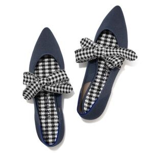 Rothy’s The Mary Jane in Navy Ink Gingham